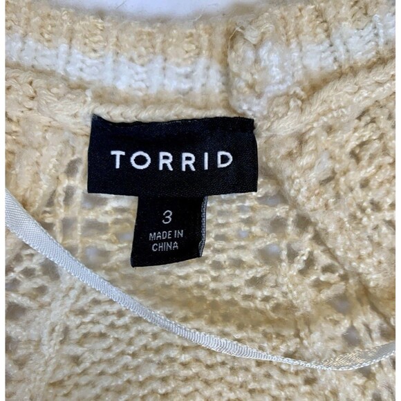 Torrid Cable Knit Tunic Boyfriend Button Up Cardigan Pocket Sweater Plus Size 3X - Picture 5 of 10
